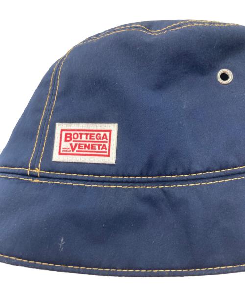BOTTEGA VENETA（ボッテガベネタ）BOTTEGA VENETA (ボッテガベネタ) テックナイロン バケットハット ネイビーの古着・服飾アイテム