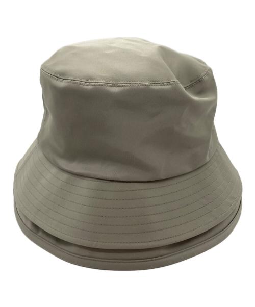 sacai（サカイ）sacai (サカイ) NYLON TWILL DOUBLE BRIM HAT　23SS ベージュの古着・服飾アイテム