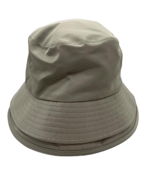 sacai（サカイ）sacai (サカイ) NYLON TWILL DOUBLE BRIM HAT　23SS ベージュの古着・服飾アイテム