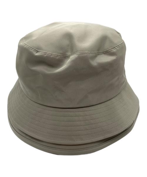 sacai（サカイ）sacai (サカイ) NYLON TWILL DOUBLE BRIM HAT　23SS ベージュの古着・服飾アイテム