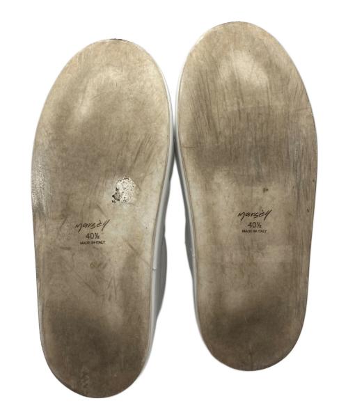 marsell（マルセル）marsell (マルセル) Cassapelleレザースリッポン ホワイト サイズ:40　1/2の古着・服飾アイテム