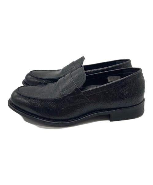 kenford（ケンフォード）kenford (ケンフォード) BEAUTY&YOUTH (ビューティーアンドユース) 別注ペイズリー ローファー ブラック サイズ:25ｃｍの古着・服飾アイテム