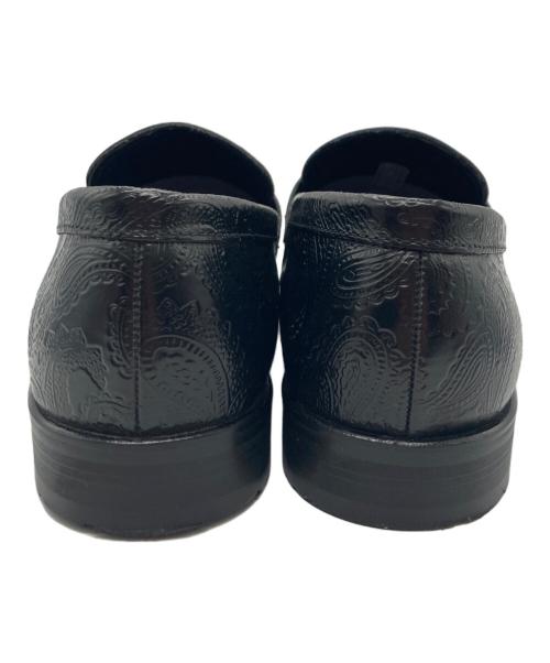 kenford（ケンフォード）kenford (ケンフォード) BEAUTY&YOUTH (ビューティーアンドユース) 別注ペイズリー ローファー ブラック サイズ:25ｃｍの古着・服飾アイテム
