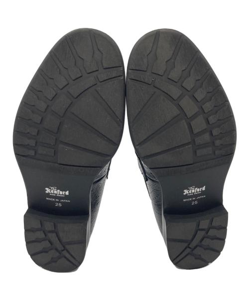 kenford（ケンフォード）kenford (ケンフォード) BEAUTY&YOUTH (ビューティーアンドユース) 別注ペイズリー ローファー ブラック サイズ:25ｃｍの古着・服飾アイテム