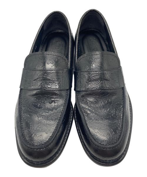 kenford（ケンフォード）kenford (ケンフォード) BEAUTY&YOUTH (ビューティーアンドユース) 別注ペイズリー ローファー ブラック サイズ:25ｃｍの古着・服飾アイテム