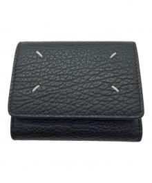 Maison Margiela（メゾンマルジェラ）の古着「4ステッチ 三つ折り ウォレット」｜ブラック