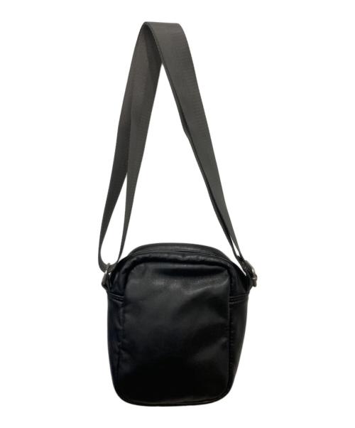 DIESEL（ディーゼル）DIESEL (ディーゼル) フェイクレザーショルダーバッグ ブラックの古着・服飾アイテム