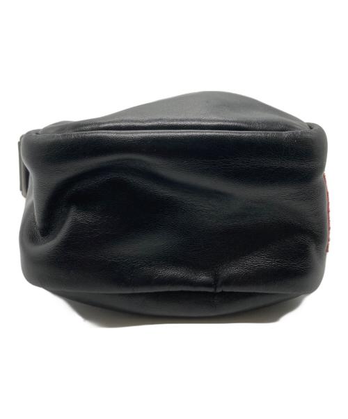 DIESEL（ディーゼル）DIESEL (ディーゼル) フェイクレザーショルダーバッグ ブラックの古着・服飾アイテム