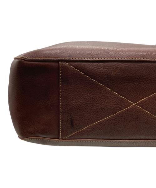 genten（ゲンテン）genten (ゲンテン) レザートートバッグ ブラウンの古着・服飾アイテム