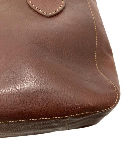 genten（ゲンテン）genten (ゲンテン) レザートートバッグ ブラウンの古着・服飾アイテム