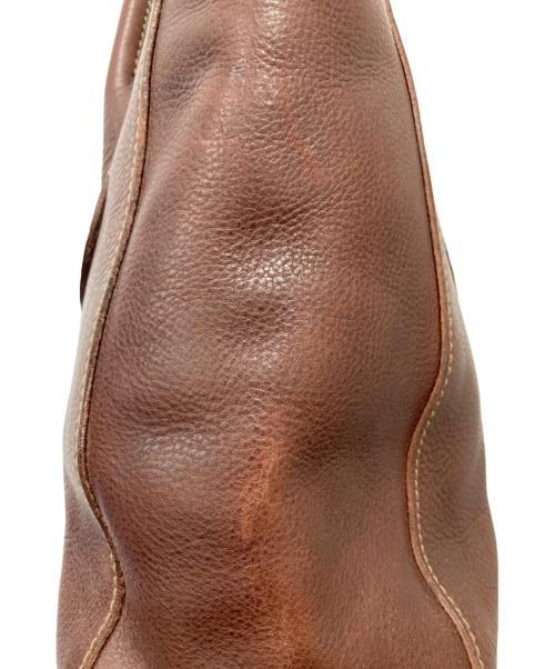 genten（ゲンテン）genten (ゲンテン) レザートートバッグ ブラウンの古着・服飾アイテム