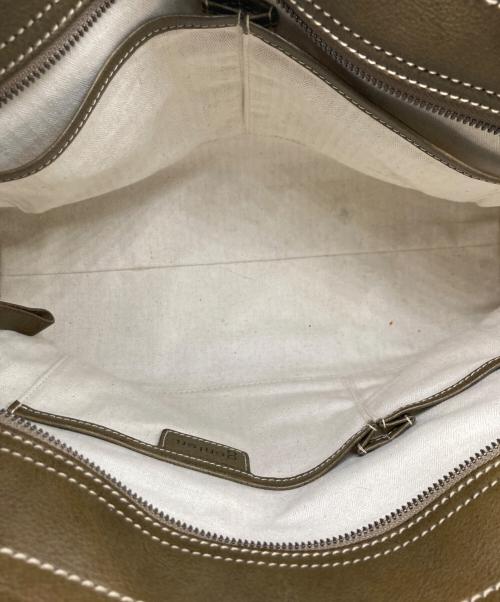 genten（ゲンテン）genten (ゲンテン) レザートートバッグ ブラウンの古着・服飾アイテム