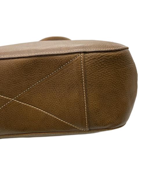 genten（ゲンテン）genten (ゲンテン) レザートートバッグ ブラウンの古着・服飾アイテム