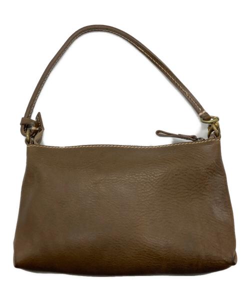 genten（ゲンテン）genten (ゲンテン) レザートートバッグ ブラウンの古着・服飾アイテム