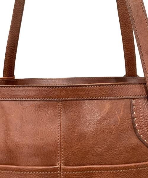 genten（ゲンテン）genten (ゲンテン) レザートートバッグ ブラウンの古着・服飾アイテム