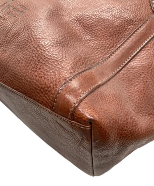 genten（ゲンテン）genten (ゲンテン) レザートートバッグ ブラウンの古着・服飾アイテム