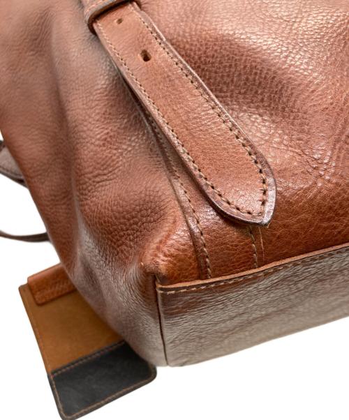 genten（ゲンテン）genten (ゲンテン) レザートートバッグ ブラウンの古着・服飾アイテム