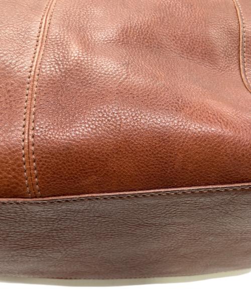 genten（ゲンテン）genten (ゲンテン) レザートートバッグ ブラウンの古着・服飾アイテム