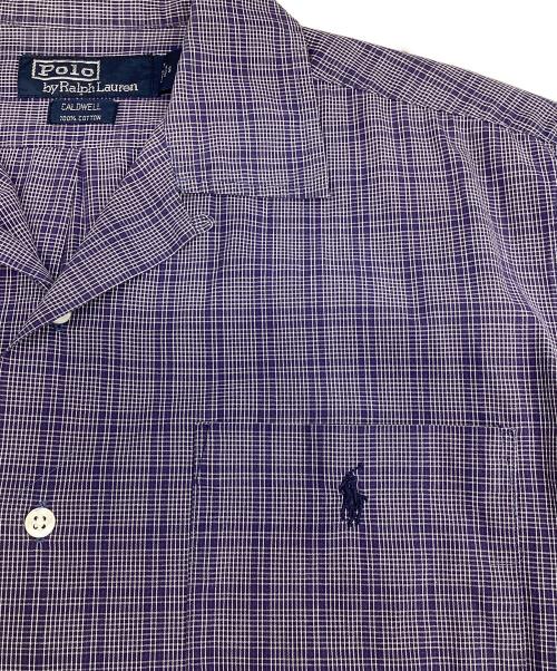 POLO RALPH LAUREN（ポロ・ラルフローレン）POLO RALPH LAUREN (ポロ・ラルフローレン) CARDWELLオープンカラーシャツ ブルー サイズ:Sの古着・服飾アイテム