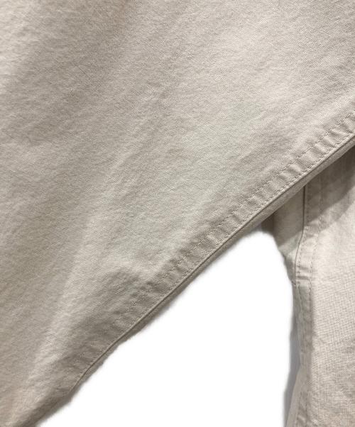 L.L.Bean（エルエルビーン）L.L.Bean (エルエルビーン) レザー切替カバーオール ホワイト×ブラウン サイズ:XLの古着・服飾アイテム