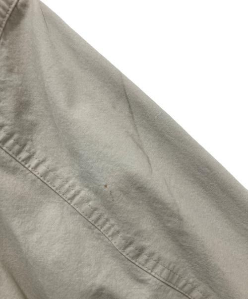 L.L.Bean（エルエルビーン）L.L.Bean (エルエルビーン) レザー切替カバーオール ホワイト×ブラウン サイズ:XLの古着・服飾アイテム