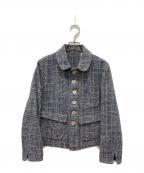 45Rフォーティファイブ・アール）の古着「綿麻ツイードのアニーシングルジャケット」｜ネイビー
