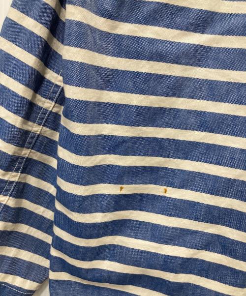 45R（フォーティファイブ・アール）45R (フォーティファイブ・アール) スーピマオックスの908バスクダッファーシャツ インディゴ×ホワイト サイズ:2の古着・服飾アイテム