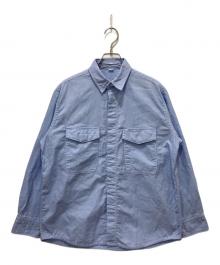 45R（フォーティファイブ・アール）の古着「スーピマオックスの908ニームシャツ」｜ブルー