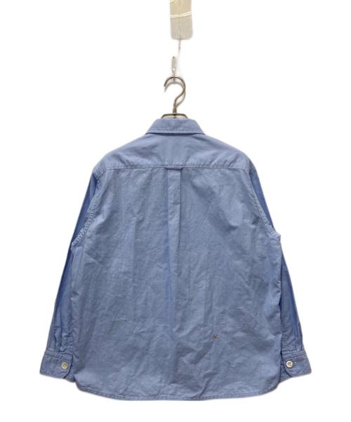 45R（フォーティファイブ・アール）45R (フォーティファイブ・アール) スーピマオックスの908ニームシャツ ブルー サイズ:2の古着・服飾アイテム