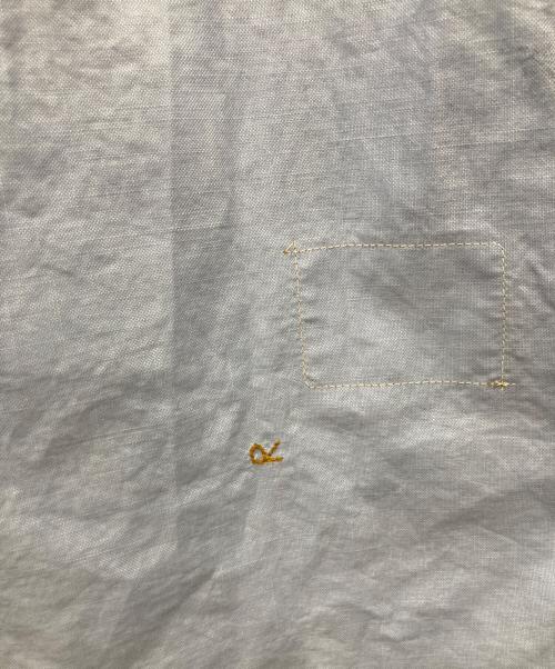 45R（フォーティファイブ・アール）45R (フォーティファイブ・アール) スーピマオックスの908ニームシャツ ブルー サイズ:2の古着・服飾アイテム