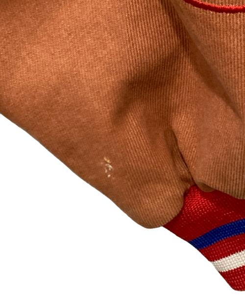 JH Design（ジェイエイチデザイン）JH Design (ジェイエイチデザイン) Bettyデザインレーシングジャケット グレー×ブラウン サイズ:Lの古着・服飾アイテム