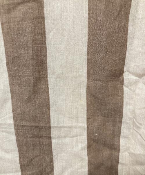 ISSEY MIYAKE MEN（イッセイミヤケメン）ISSEY MIYAKE MEN (イッセイミヤケメン) 80’s長袖ストライプシャツ ブラウン×ベージュ サイズ:不明の古着・服飾アイテム