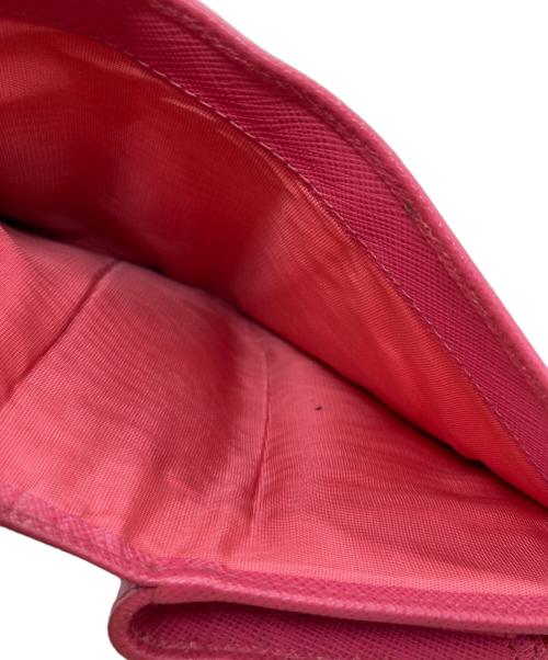 PRADA（プラダ）PRADA (プラダ) ラウンドファスナー財布 ピンクの古着・服飾アイテム