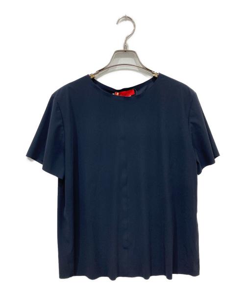 MAX&Co.（マックスアンドコー）MAX&Co. (マックスアンドコー) 半袖ブラウス ネイビー サイズ:Sの古着・服飾アイテム