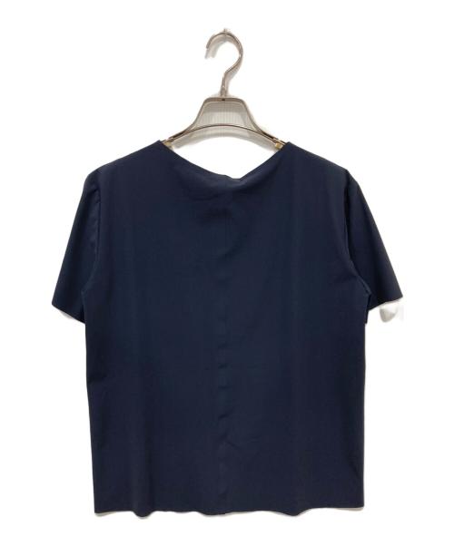 MAX&Co.（マックスアンドコー）MAX&Co. (マックスアンドコー) 半袖ブラウス ネイビー サイズ:Sの古着・服飾アイテム