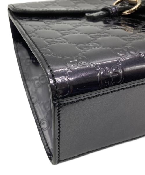 GUCCI（グッチ）GUCCI (グッチ) エミリー チェーンショルダーバッグ ネイビーの古着・服飾アイテム