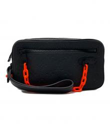 LOUIS VUITTON（ルイ ヴィトン）の古着「チェーンポーチクラッチバッグ」｜ブラック