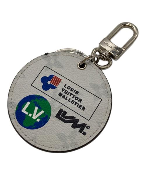 LOUIS VUITTON（ルイ ヴィトン）LOUIS VUITTON (ルイ ヴィトン) ポルトクレラウンドキーホルダー ホワイトの古着・服飾アイテム