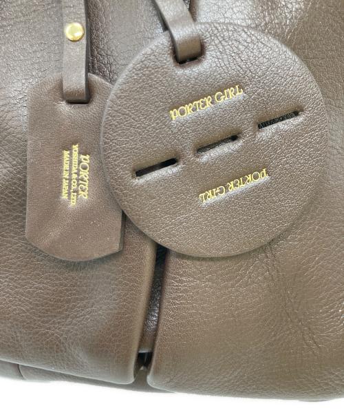 PORTER GIRL（ポーターガール）PORTER GIRL (ポーターガール) MINIATURE 2WAY HELMETBAG / 2WAY バッグ ブラウンの古着・服飾アイテム