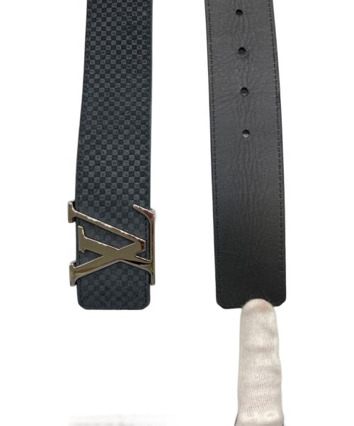 LOUIS VUITTON（ルイ ヴィトン）LOUIS VUITTON (ルイ ヴィトン) サンチュールLVイニシャルベルト ブラックの古着・服飾アイテム