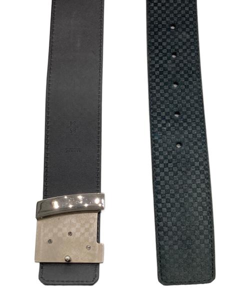 LOUIS VUITTON（ルイ ヴィトン）LOUIS VUITTON (ルイ ヴィトン) サンチュールLVイニシャルベルト ブラックの古着・服飾アイテム