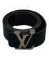 LOUIS VUITTON（ルイ ヴィトン）の古着「サンチュールLVイニシャルベルト」｜ブラック