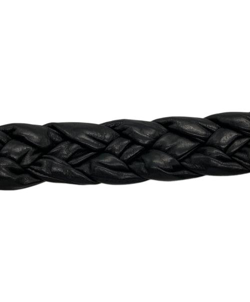 DOLCE & GABBANA（ドルチェ＆ガッバーナ）DOLCE & GABBANA (ドルチェ＆ガッバーナ) レザーベルト ブラックの古着・服飾アイテム