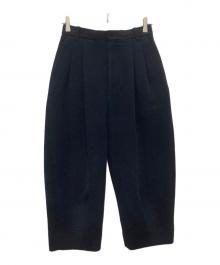 mina perhonen（ミナ ペルホネン）の古着「predawn クロップドパンツ」｜ネイビー