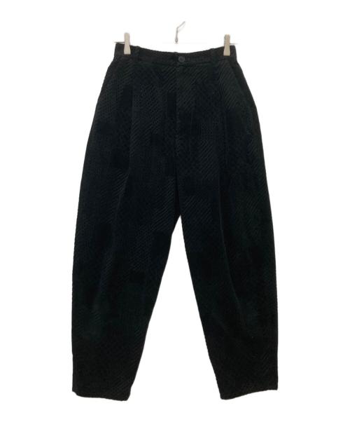 mina perhonen（ミナ ペルホネン）mina perhonen (ミナ ペルホネン) land puzzle パンツ ブラック サイズ:36の古着・服飾アイテム