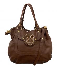 TORY BURCH（トリーバーチ）の古着「アマンダレザー2WAYバッグ」｜ブラウン