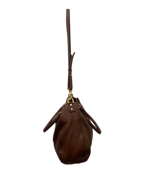 TORY BURCH（トリーバーチ）TORY BURCH (トリーバーチ) アマンダレザー2WAYバッグ ブラウンの古着・服飾アイテム