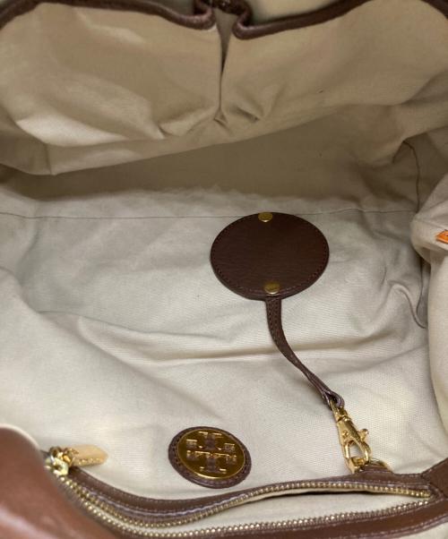 TORY BURCH（トリーバーチ）TORY BURCH (トリーバーチ) アマンダレザー2WAYバッグ ブラウンの古着・服飾アイテム