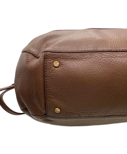 TORY BURCH（トリーバーチ）TORY BURCH (トリーバーチ) アマンダレザー2WAYバッグ ブラウンの古着・服飾アイテム