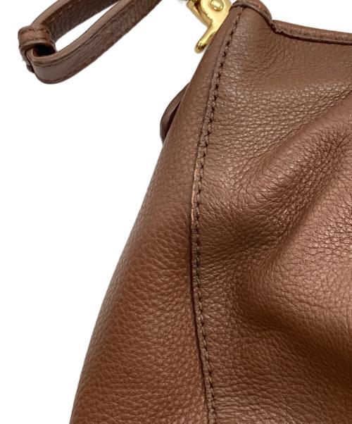 TORY BURCH（トリーバーチ）TORY BURCH (トリーバーチ) アマンダレザー2WAYバッグ ブラウンの古着・服飾アイテム